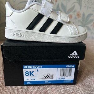 Adidas Kids Grand Court I White Black Shoes